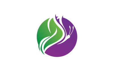 Butterfly Icon Logo Vector Beauty V30