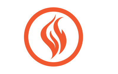 Flame Fire Logo Icon Symbol Hot V31