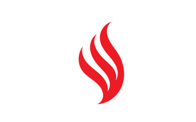 Flame Fire Logo Icon Symbol Hot V3