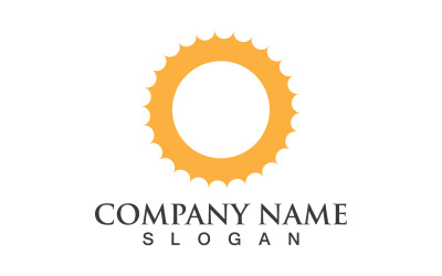 Sun Logo Illustration Icon Vector Template V10
