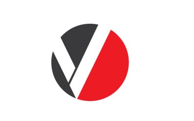 V Letter Initial Business Template Design Vector V13