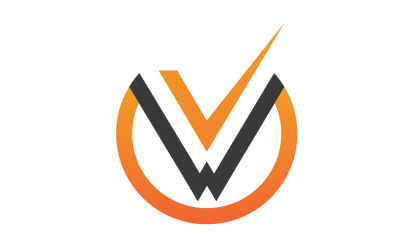 V Letter Initial Business Template Design Vector V2