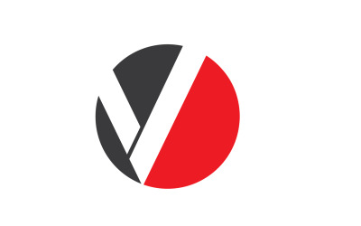 V lettera iniziale modello di business Design Vector V13