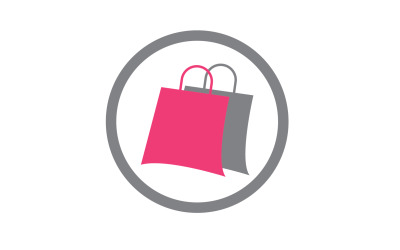Online butik logotyp mall vektor ikon design v16