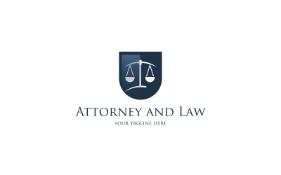Advocaat en recht Logo sjabloon V4