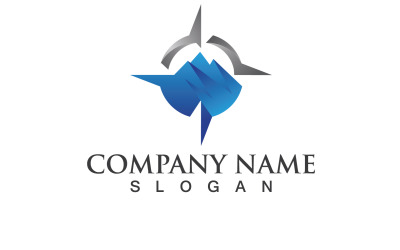 Bussola Logo segni e simboli Vector V3