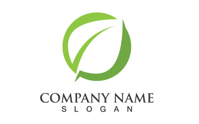 Feuille Eco Green Nature Element Vector Logo V10