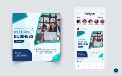 Modello di progettazione di post sui social media per la promozione dei servizi aziendali-09