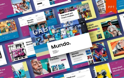 Mundo – Biznes Szablon PowerPoint