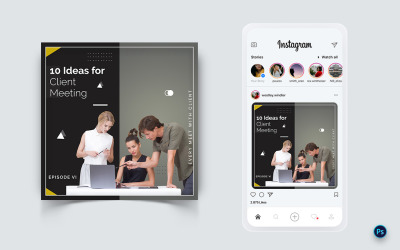 Affärstjänster marknadsföring Sociala medier Postdesignmall-13