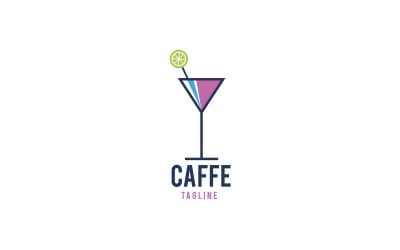 Juice Cafe Logo Vector Design Template V1