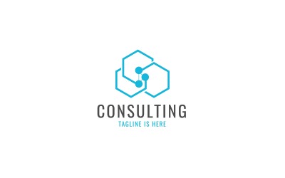 Plantilla de logotipo de negocios y consultoría V1