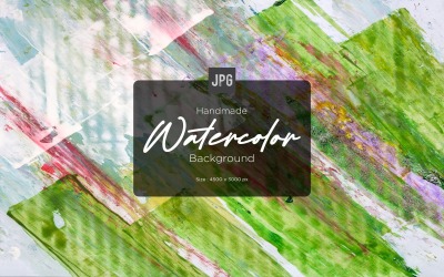 Waterkleur Vlekken Groene Achtergrond