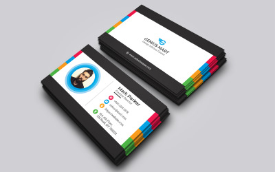 Corporate Business Card Template 107