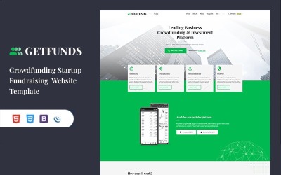 Getfunds – šablona webu pro firemní crowdfunding a investiční platformu