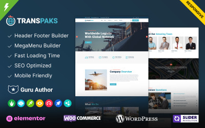 Transpaks – тема WordPress для вантажів, доставки, складів і транспорту