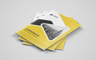 Design šablony profilu společnosti Moderní minimální vícestránková brožura
