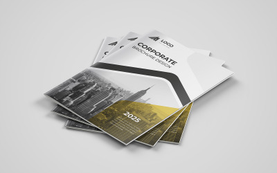 Företagsprofil Mall Design Kreativ Modern Corporate Business Broschyr Layout