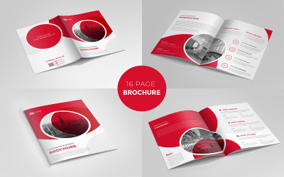 Layout de modelo de brochura de perfil da empresa ou forma de gradiente de cor laranja Design de brochura minimalista