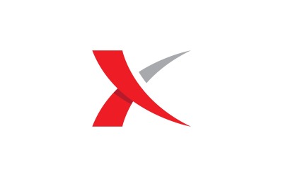 Szablon projektu litery X wektor Logo V9
