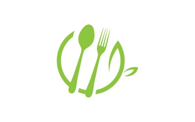 Здорове харчування векторний логотип дизайн шаблону V1