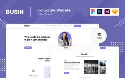 Açılış sayfası Busin 9 Figma Photoshop