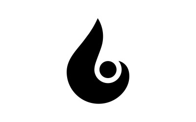 Su Damlası Logo Şablonu Vektör Su Simgesi Tasarım V11