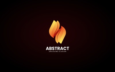 Vector abstracte kleurverloop logo sjabloon
