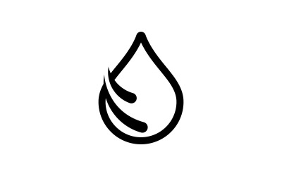 Vízcsepp logó sablon vektor víz ikon tervezés V5
