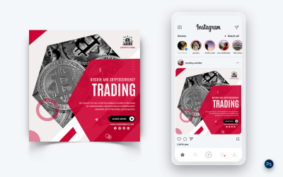 CryptoCurrency Service Social Media Post Design Mall-09