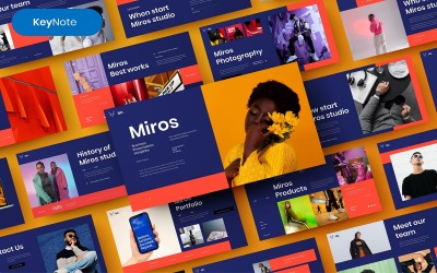 Miros — Шаблон Keynote для бизнеса