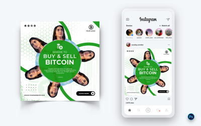 Modello di progettazione di post sui social media del servizio di criptovaluta-12