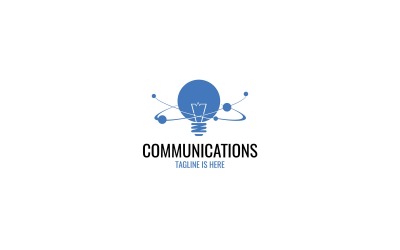 Modelo de logotipo de comunicações V1