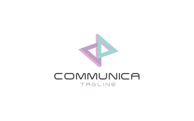 Modelo de logotipo de comunicações V2