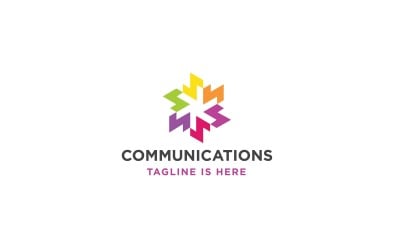 Modelo de logotipo de comunicações