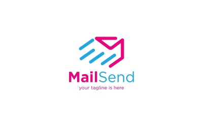 Modelo de logotipo de envio de e-mail
