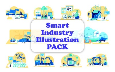 Набір ілюстрацій Smart Industry