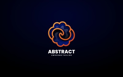Estilo de logotipo de arte de línea abstracta