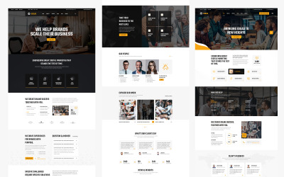 Exelic - Digital byrå PSD-mall