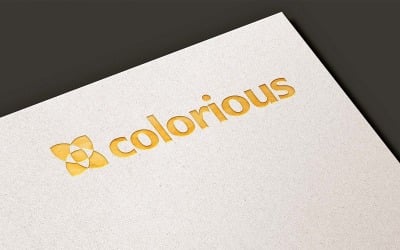 Gold Logo Mockup In Paper Texture