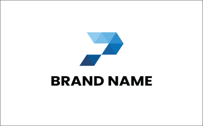 Logo-Design-Vorlage - Buchstabe P