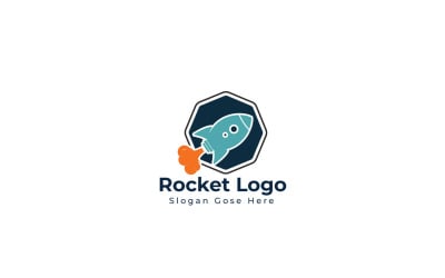 Logo ontwerpsjabloon - raket