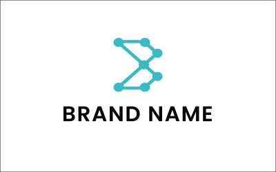 Logotypdesignmall - bokstaven B