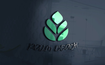 Мінімальний і красивий логотип Palm Beach