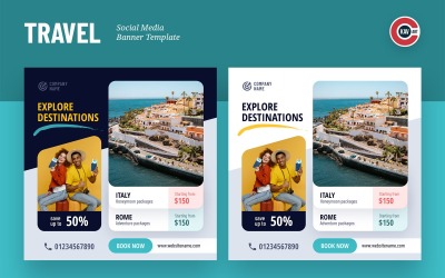 Банери в соціальних мережах для подорожей - 00259