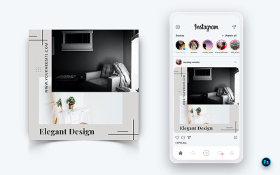 Design di interni e mobili per social media Post Design Template-40