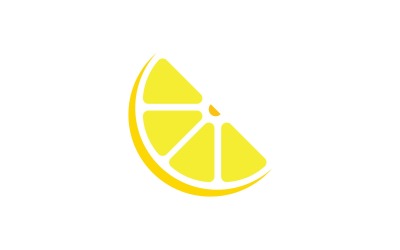 Citron Fresh Fruit Vector Logo Design Mall V2
