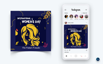 International Womens Day  Social Media Post Design Template-11