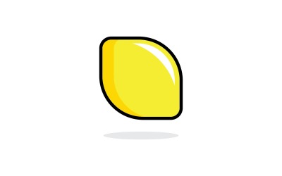 Lemon Fresh Fruit Vector Logo Design Template V5