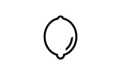 Szablon projektu logo wektor świeżych owoców cytryny V9